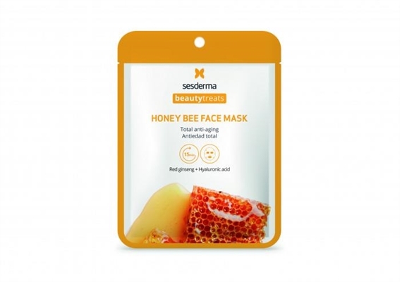 Маска антивікова SesDerma Honey bee для обличчя тканинна, 1 штука