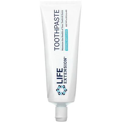 Зубная паста Life Extension LEX-12784 натуральный вкус мяты, 113,4 г