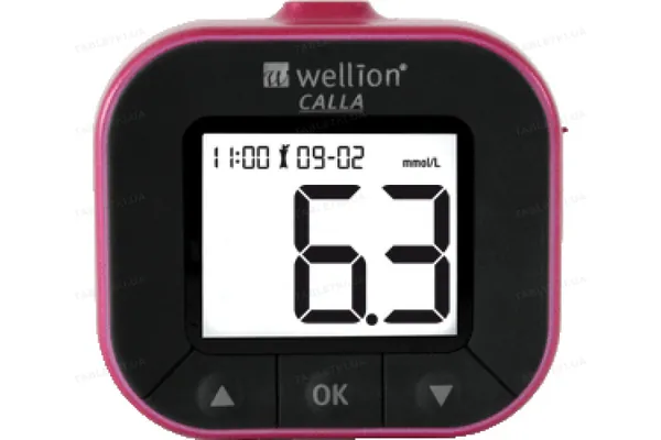 Набір Wellion Calla Light для тестування рівня глюкози крові ожина, ммоль/л