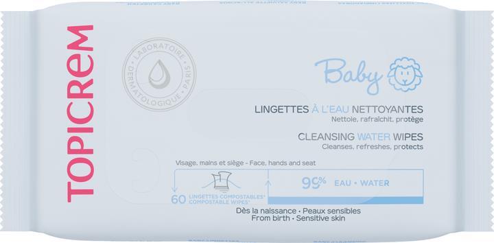 Серветки вологі Topicrem Baby дитячі очищувальні, 60 шт