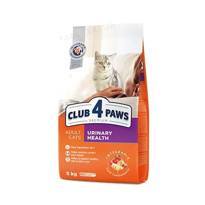 Корм сухий Club 4 paws Premium Urinary Health для здоров'я сечовидільної системи, 5 кг