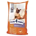 Корм сухий Club 4 Paws Indoor 4in1 для дорослих кішок, що живуть у приміщенні Преміум, 14 кг