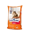 Корм сухой Club 4 Paws для взрослых кошек, контроль выведение шерсти Премиум, 14 кг