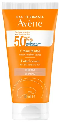 Крем сонцезахисний Avene SPF50+ тональний для сухої чутливої шкіри, 50 мл