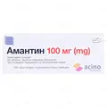 Амантин таблетки, в/плів. обол. по 100 мг №60 (10х6)
