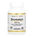 Бромелаин California Gold Nutrition Bromelain 500 мг, 30 растительных капсул