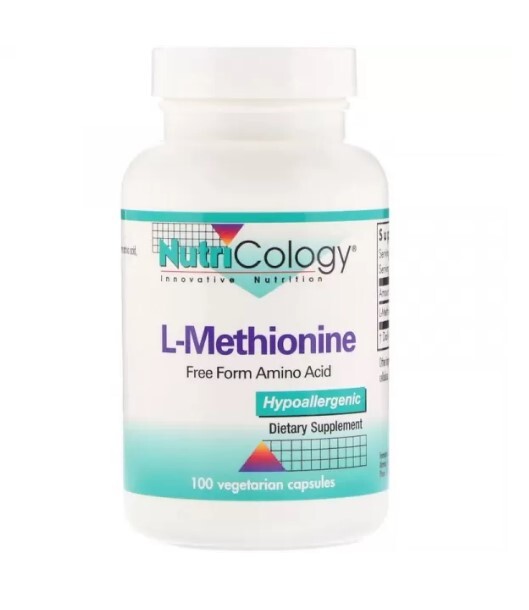 L-метионин Nutricology L-Methionine, 100 растительных капсул