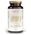 Омега 3 + Д3 + К2 (МК7) + Е Evolite Nutrition Omega 3 + D3 + K2 (MK7) + E, 60 м'яких капсул