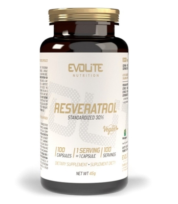 Ресвератрол Evolite Nutrition 200 мг Resveratrol, 100 веганских капсул