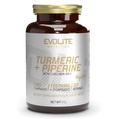 Куркума + Пиперин Evolite Nutrition Turmeric + Piperine, 120 веганских капсул