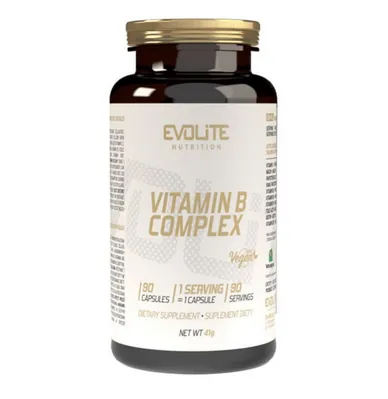 Комплекс вітамінів В Evolite Nutrition Vitamin B complex, 90 капсул