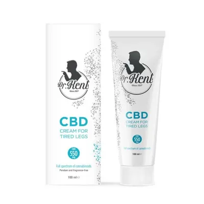 Крем Dr.Kent CBD 550 мг для втомлених ніг, 100 мл
