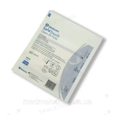 Рукавички хірургічні Medicom Safe-Touch Clean Bi-Fold латексні з пудрою, розмір 7,5 стерильні, пара