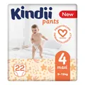 Підгузки-трусики Kindii рants розмір 4 Maxi, 9-15 кг, 22 шт