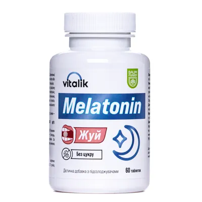 Віталік Мелатонін Жуй Baum Pharm таблетки жувальні №60
