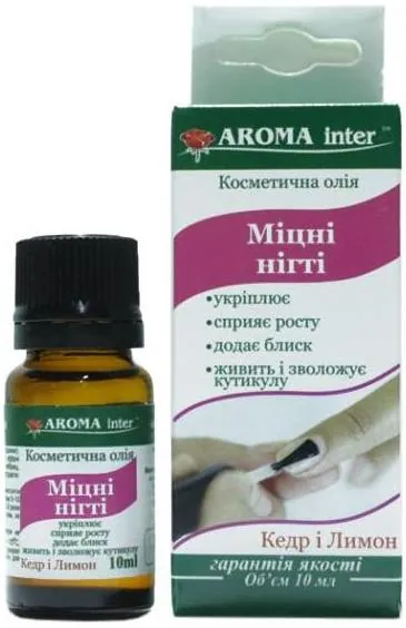 Олія косметична Aroma Inter Міцні нігті, 10 мл