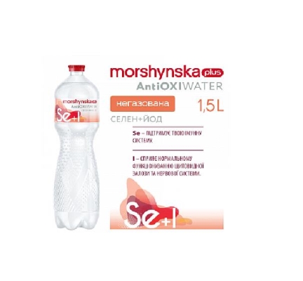 Напиток безалкогольный Моршинська AntiOxiwater Селен+Йод, 1,5 л