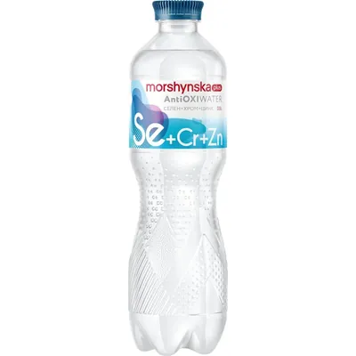 Напій безалкогольний Моршинська plus AntiOxiwater Se + Cr + Zn з селеном, хромом та цинком, 0,5 л
