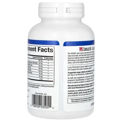 Здоров'я дихальних шляхів Natural Factors Lung Bronchial & Sinus Health, 90 таблеток