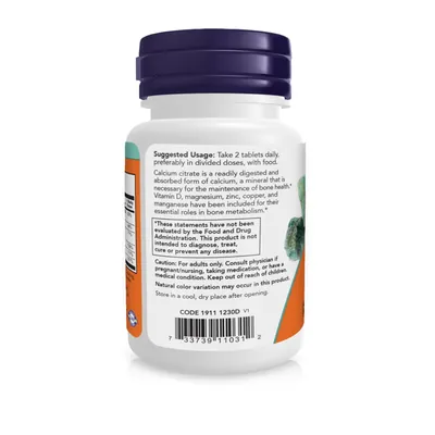 Кальцію Цитрат NOW Calcium Citrate таблетки №30