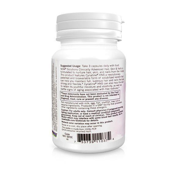 Дієтична добавка NOW Clinical Hair, Skin & Nails капсули №30
