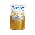 Корм вологий Monge Cat Grill Sterilised для стерилізованих котів, курка (шматочки в желе), 85 г