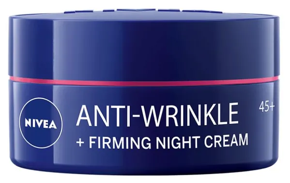 Крем для обличчя Nivea Проти зморшок + пружність 45+ нічний, 50 мл