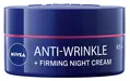 Крем для обличчя Nivea Проти зморшок + пружність 45+ нічний, 50 мл