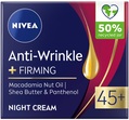 Крем для лица Nivea Против морщин + упругость 45+ ночной, 50 мл