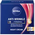 Крем для обличчя Nivea Проти зморшок + пружність 45+ нічний, 50 мл