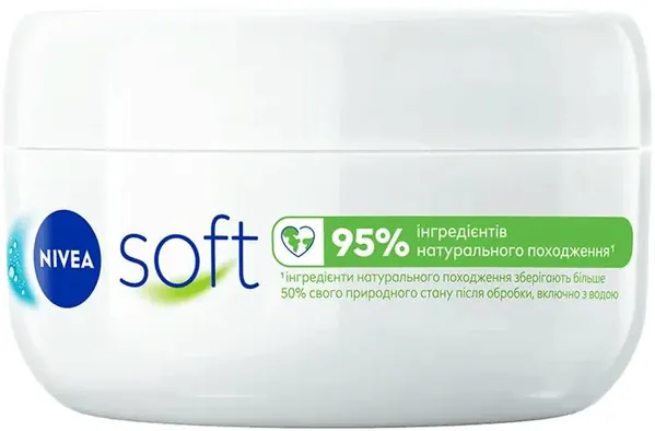 Крем Nivea Soft Інтенсивний зволожуючий для обличчя, рук та тіла (89059), 100 мл