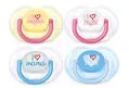 Пустушка силіконова Philips Avent Classic I love SCF172/50 ортодонтична, 0-6 місяців, 2 шт