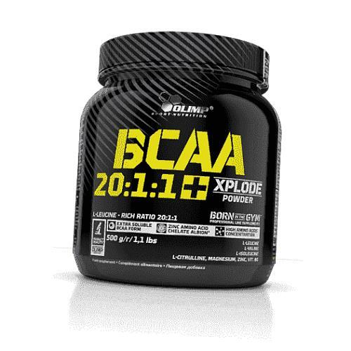 Амінокислота Olimp BCAA 20:1:1 Xplode та цитрулін, кола, 500 г