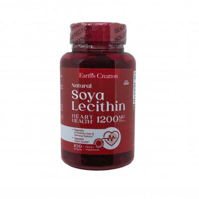 Соевый лецитин Earth's Creation Soya Lecithin 1200 мг, 100 капсул