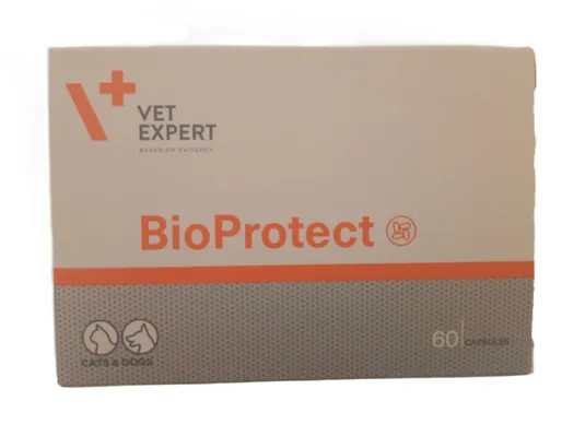Біопротект VetExpert BioProtect для котів і собак із порушеною шлунково-кишковою мікрофлорою, 60 капсул
