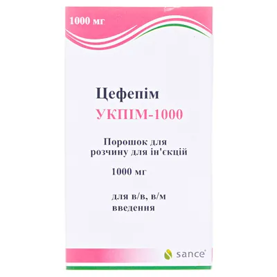 Укпім-1000 порошок для р-ну д/ін. по 1000 мг №1 у флак.