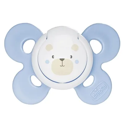 Пустушка силіконова Chicco Physio Comfort (74911.21), від 0 до 6 місяців, блакитна, 1 шт