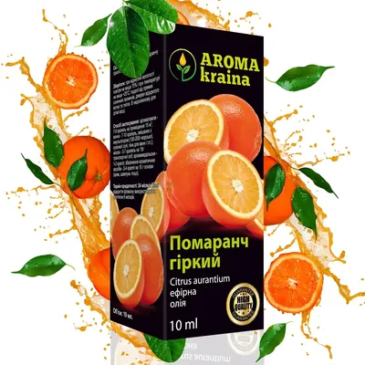Олія ефірна Aroma kraina Помаранч гіркий, 10 мл
