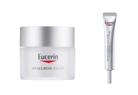 Набор Eucerin 95680-57793-00 Hyaluron-Filler крем для кожи вокруг глаз SPF15 15 мл + крем дневной SPF30 50 мл
