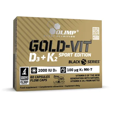 Вітамін Д3 2000+K2 Olimp Gold Vit D3 2000+K2 Sport Edition, 60 капсул