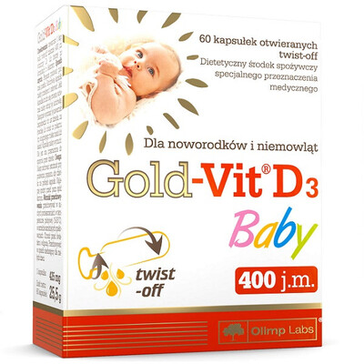 Вітамін Д3 для дітей Olimp Gold-Vit D3 Baby, 60 капсул