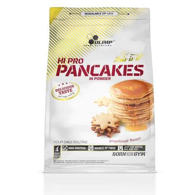 Суміш протеїнова Olimp Hi Pro Pancakes для приготування панкейків, імбирний пряник, 900 г