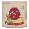 Корм сухой для активных собак малых пород Purina One Mini/Small Active с курицей и рисом, 1,5 кг