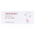 Тиурекс таблетки по 25 мг №90 (10х9)