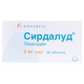 Сирдалуд таблетки по 2 мг №30 (10х3)
