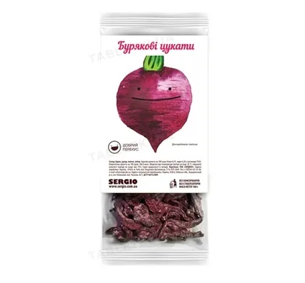 Бурякові цукати SERGIO Добрий Перекус, 100 г