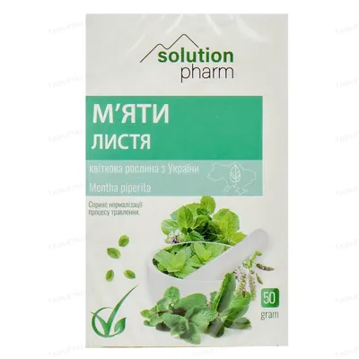 М'яти перцевої листя Solution Pharm по 50 г у пач.