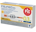 Шприц инсулиновый 0,3 мл Insumed 30G (0,30 х 8 мм), 1 штука