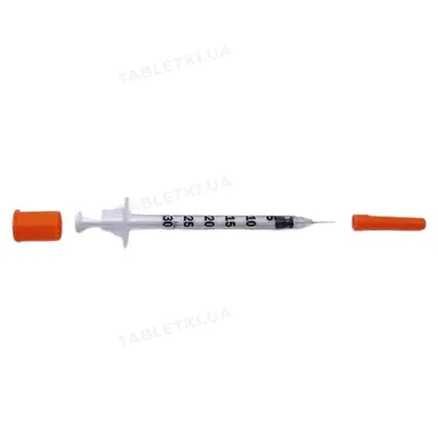 Шприц інсуліновий 0,3 мл Insumed 31G (0,25 х 8 мм), 1 штука