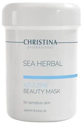 Маска краси для обличчя Christina Sea Herbal Azulene на основі морських трав для чутливої шкіри, 250 мл